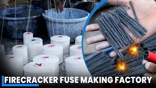 Fire Cracker Fuse Making | How Fuse are Made Inside the Factory | Fire Cracker Fuse Manufacturing