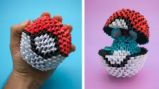 Create a Realistic Origami Pokéball Step by Step!