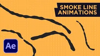 Create Simple SMOKE LINES In After Effects | Line Path Animation Tutorial