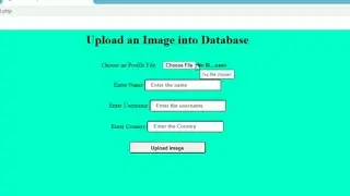 Inserting image into the database in php