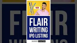 Flair Writing IPO | 65% Listing Gain | Flair Writing IPO Listing | 