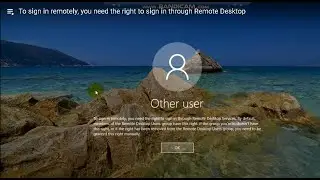 how to fix to sign in remotely, you need the right to sign in through Remote Desktop FIX!!!