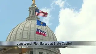 Juneteenth flag raised over the state capitol