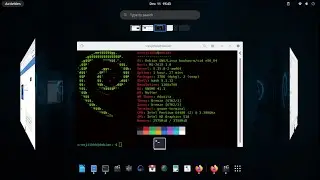 Desktop Cube Extension   Gnome 41 - Debian 12 - Bookworm - sid.