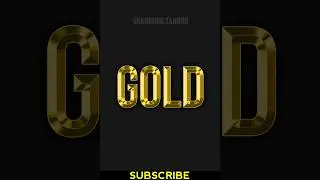 Creating Stunning Gold Text Effects in Photoshop #photoshop #fiverrcourse #photoediting #shorts