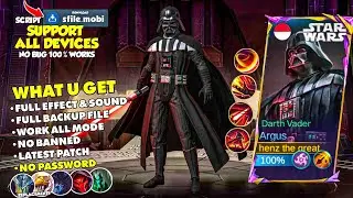 UPDATE! Script Skin Argus Star Wars Darth Vader No Password - Full Effect & Sound With Logo - Latest