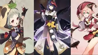 New Idle Animation of Yanfei, Sayu, and Kujou Sara | Genshin Impact