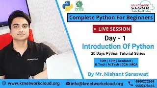 Python Training Live Session Day 1 | Python Tutorials | Basic Python Tutorial | KR Network Cloud