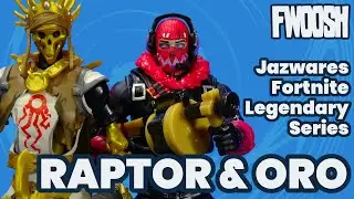 Fortnite Oro and Raptor Glow Jazwares Legendary Series Epic Games Action Figure Review