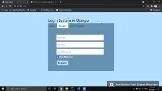 login system using django || login system using django with ajax