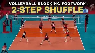 Volleyball Blocking 2-Step Shuffle