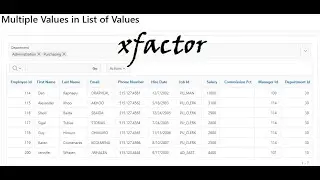 Multiple Values in Popup LOV || Apex 21.1 ||xfactor