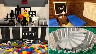 All LEGO The Backrooms Level 9223372036854775807 vs Level 988 vs Level 283 vs Run For Your Life