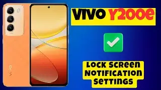 Lock Screen Notification Settings Vivo Y200e || How to set lock screen notifications