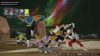 Ginyu Force Select Screen Unique Interaction