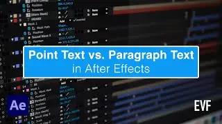 How to Convert Text to Paragraph or Point Text in After Effects Tutorial