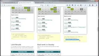 jQuery Event Calendar - календарь событий. Урок 1