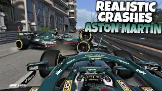 REALISTIC F1 CRASHES ASTON MARTIN
