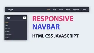 Responsive  Navbar using  Html  Css & Javascript