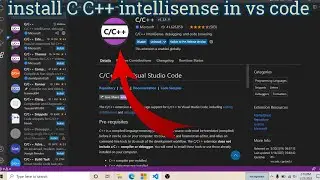 How to Install C C++ INTELLISENSE in vs code / by BDM Captain