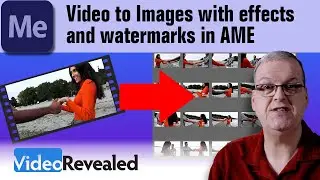 Video to Images with effects and watermarks in Adobe Media Encoder