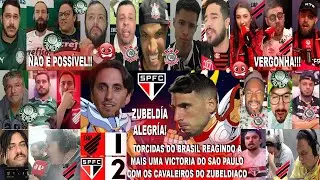 TORCIDAS DO BRASIL AO ATHLÉTICO PR 1X2 SÃO PAULO - 3 VICTORIAS CONSECUTIVAS E PARANAENSES FURIOSOS