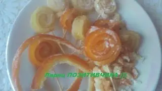 Candied fruits from orange and lemon crusts