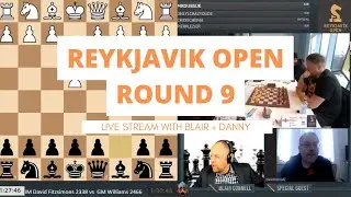 Reykjavik Open 2023 - Round 9 - a crazy rook sacrifice to finish the tournament!