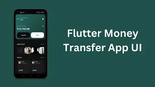 Flutter Money Transfer App UI | Speed Code