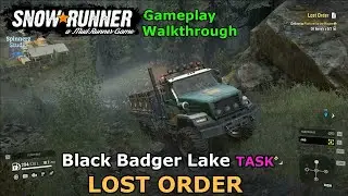 SnowRunner - Lost Order | Black Badger Lake Task - Phase 3 - Wisconsin, USA