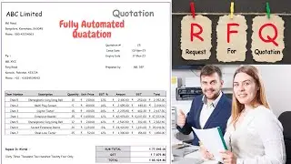 Fully Automated Quotation In Excel - how to make quotation in excel - 