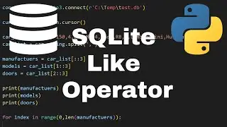 Using the Like Operator in SQLite with Examples - SQLite Python Tutorial