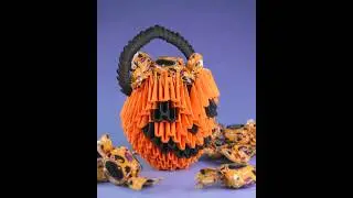 Halloween Pumpkin Basket🎃 3D origami