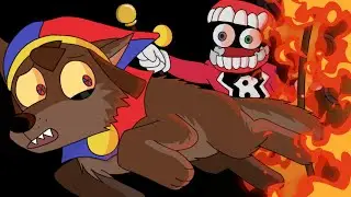 Werewolf Pomni in Caine's Furry Attraction (The Amazing Digital Circus) ANIMATION