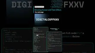 Glowing Cursor and Text Effect  