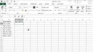 Microsoft Excel - DATEVALUE Function