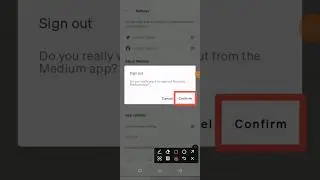 how to sign out on medium app 