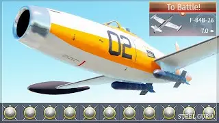 Messerschmitt's NIGHTMARE 💥 F-84B-26 Thunderjet in War Thunder !!!