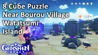 8 Cube Puzzle Near Bourou Village Watatsumi Island Genshin