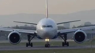 POWERFUL & CLOSE UP Spool Ups at Vienna Airport - Sunset Plane Spotting