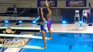 The Celebrities Make a Splash as They Take On Mixed Synchronised Diving | The Games | ITV