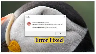 Fix RunDLL Error There was a Problem Starting in Window10 /The specified module Could Not be Found