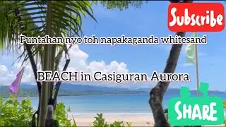 Beautiful whitesand beach in Casiguran Aurora