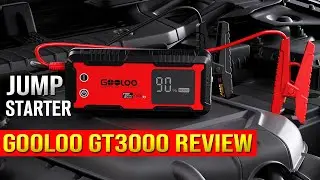 GT3000 Gooloo Jump Starter (3000A Peak, 22,800mAh Battery Booster & Power Bank)