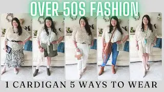 🌞🌺SUMMER FASHION |OVER 50's | 1 CARDIGAN 5 WAYS TO WEAR / STYLE