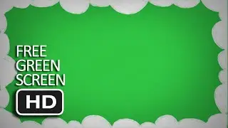 Free Green Screen - Animated Frame Clouds