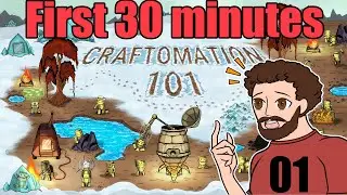 FIRE we make - First 30 Minutes ish of - CRAFTOMATION 101 - Ep 1