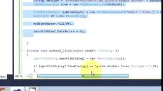 C# Tutorial 30  How to import excel file to datagridview in c#