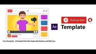 Animated YouTube Subscribe Button (after effects template)