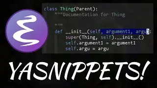 Supercharge your Emacs / Spacemacs / Doom with Yasnippets!